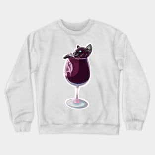 Cats and Wine Crewneck Sweatshirt